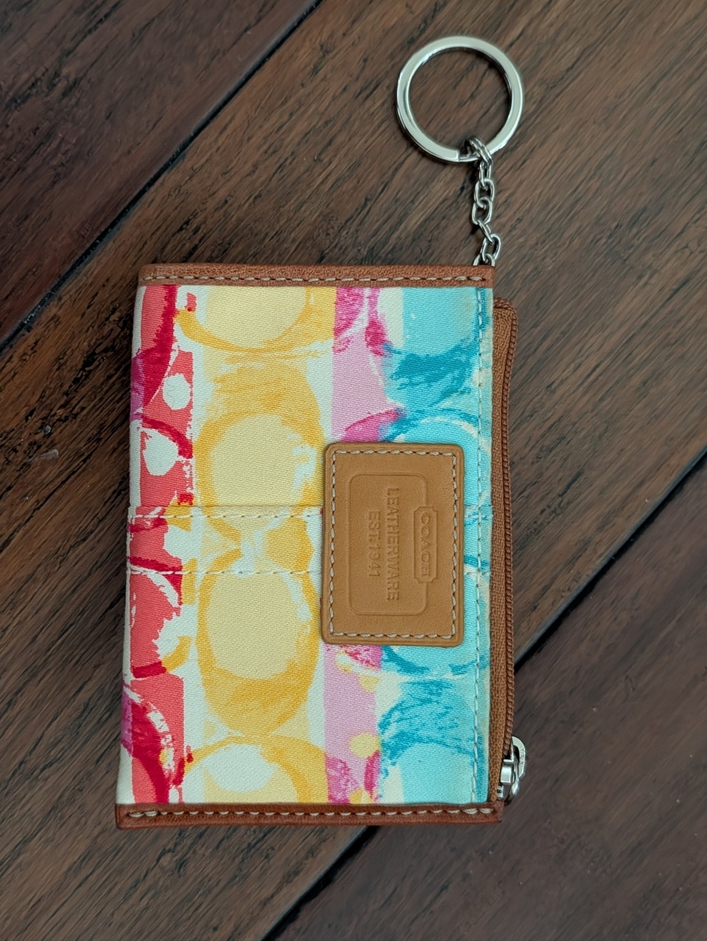 Coach Hampton  Watercolor Coin Card Case EUC - Picture 6 of 6